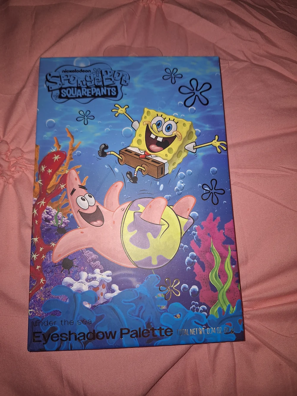 SpongeBob SquarePants 'Under the Sea' Eyeshadow Palette - Blue & Pink Packaging